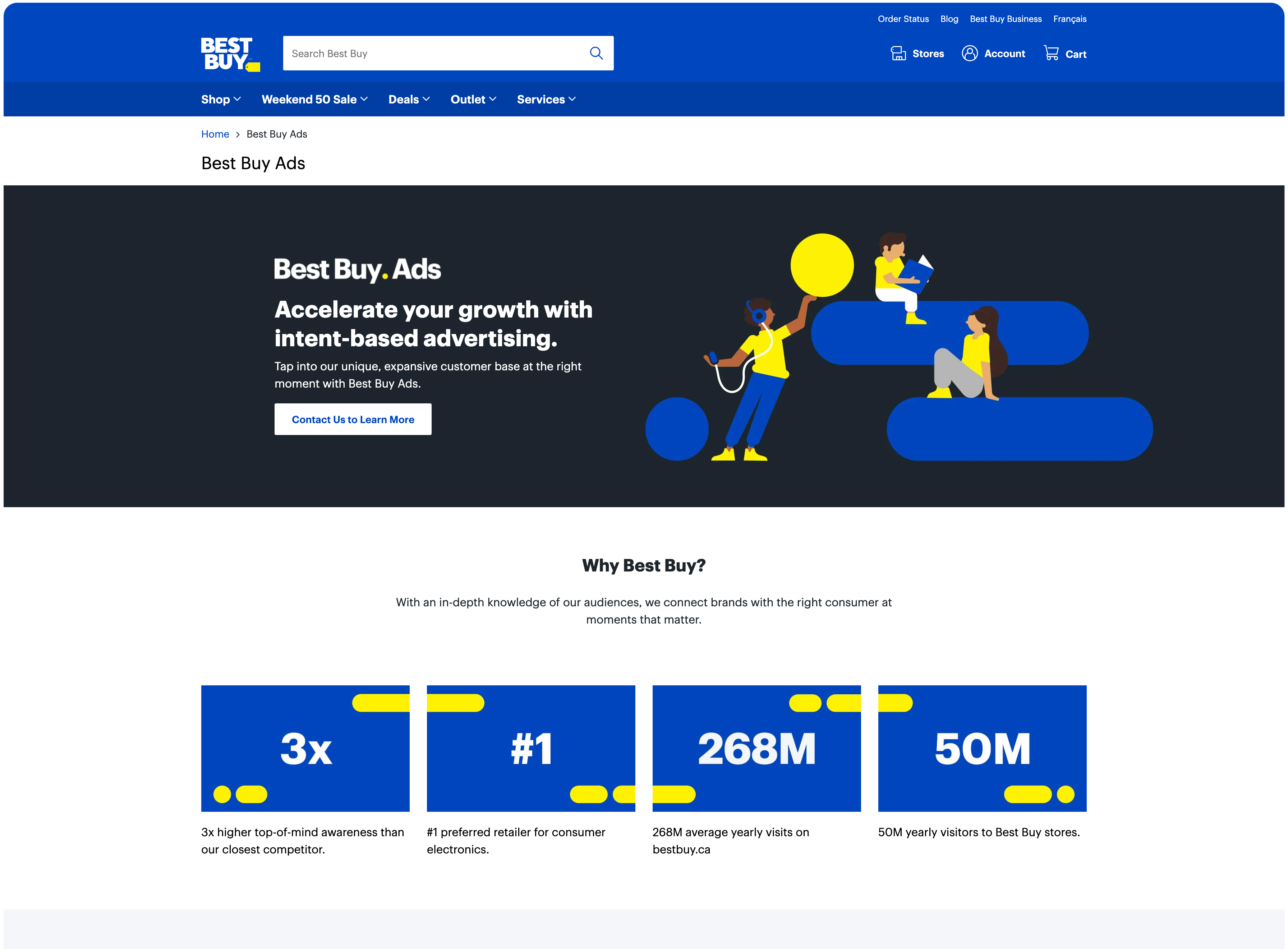 Best Buy Ads brand page